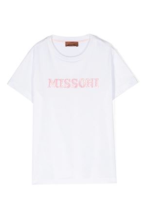 white cotton tshirt MISSONI KIDS | MU8B01J0177100